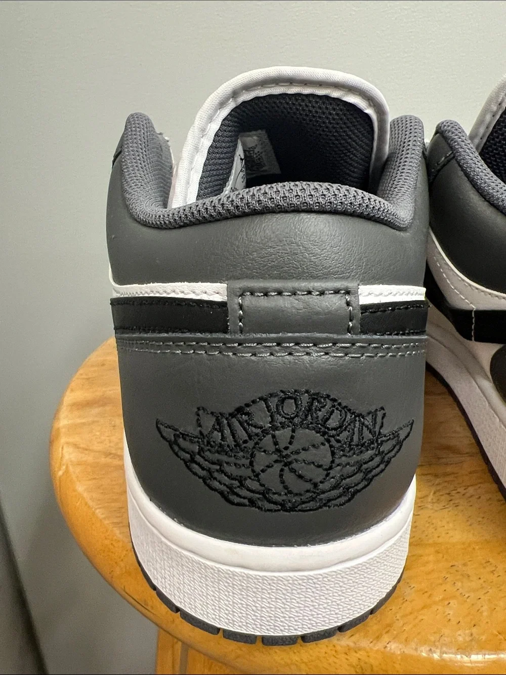 Nike Air Jordan Black and White Low-Top Sneakers Shoes Men’s 12